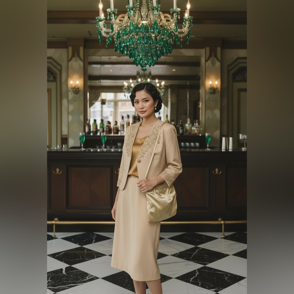 Nolan Miller Vintage skirt, jacket, and top set